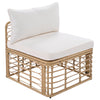 7 Pieces Outdoor Patio Furniture, All-Weather Rattan Sectional Sofa Set with table
