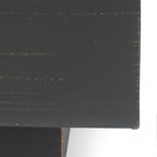 33" Outdoor Iron Square Propane Fire Pit - Brushed Brown