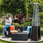 Legacy Heating Commercial Bronze Quartz Glass Tube Patio Outdoor Propane Heater