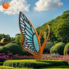Large Custom Painted Stainless Steel Butterfly Sculpture for Garden Landscape - Made to Order