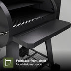 Oakford 715 Wood Pellet Grill with 715 SQ in Cooking Area, Steel Wire Grates, I-Site View Indicator, Heavy Duty Pellet Smoker Grill with Bluetooth Connectivity - 910-0508