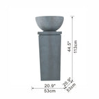 Zen Bowl Water Fountain, Outdoor Bird Feeder  2-sizes