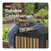 Oakridge 50 Gal. Weather Resisitant Plastic Resin Deck Box in Oak Wood Look Brown