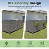 50" W x 49" H Outdoor Privacy Screen with Aluminum Posts
