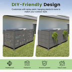 50" W x 49" H Outdoor Privacy Screen with Aluminum Posts
