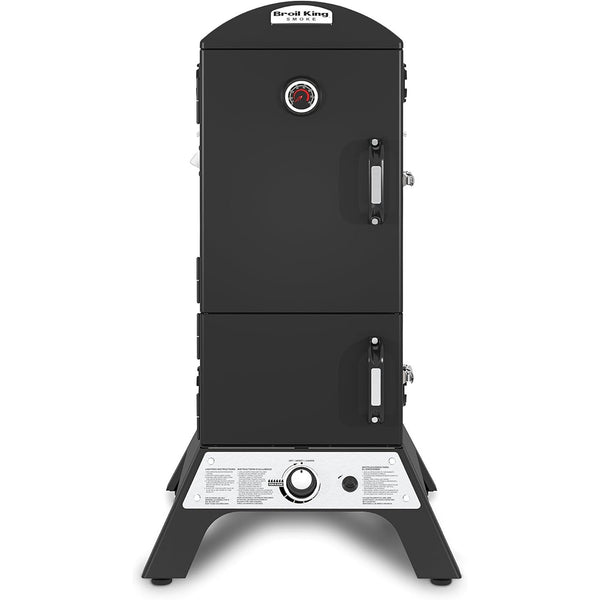 Broil King - 923617 Vertical Natural Gas Cabinet Smoker, Black