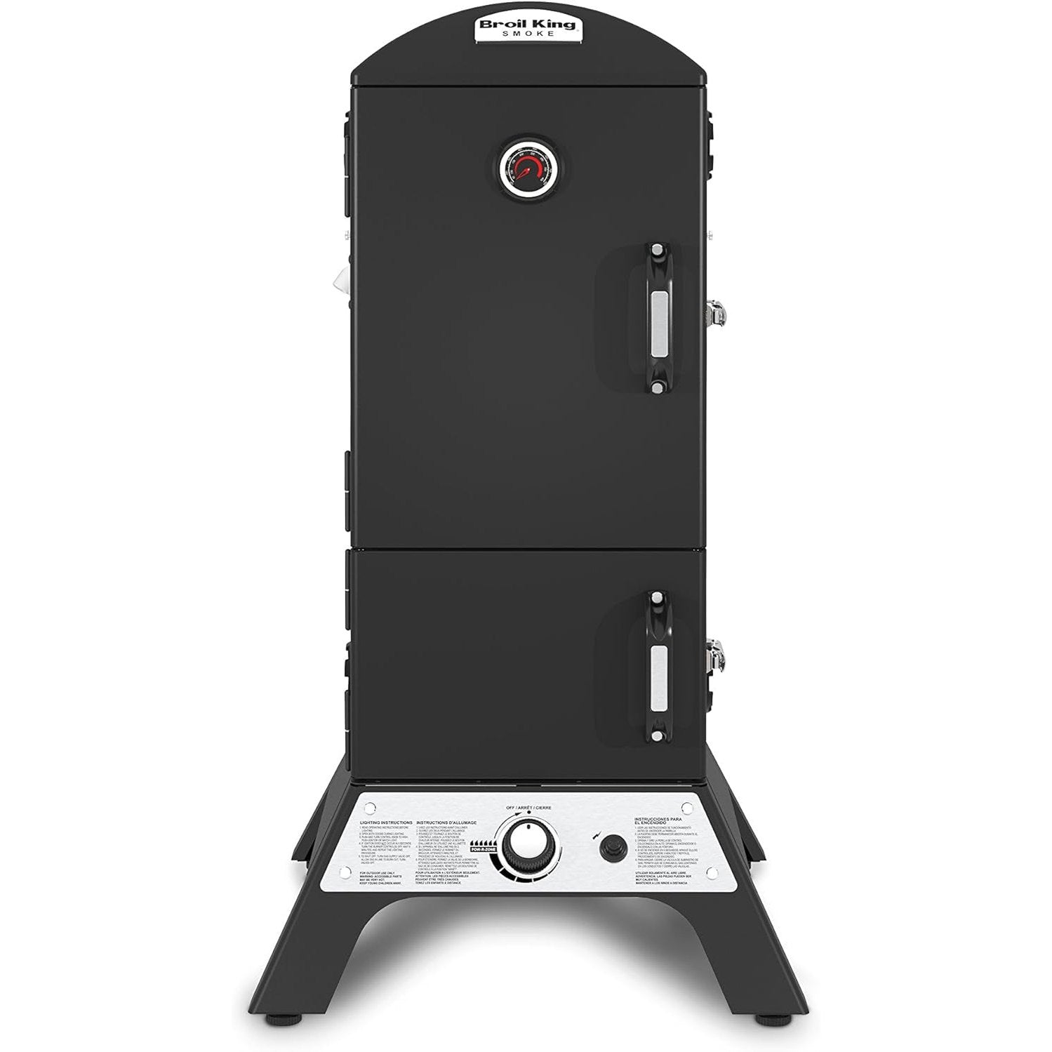 Broil King - 923617 Vertical Natural Gas Cabinet Smoker, Black