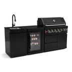 6-Burner Stainless Steel Propane Gas Outdoor Kitchen Barbecue Island Grill
