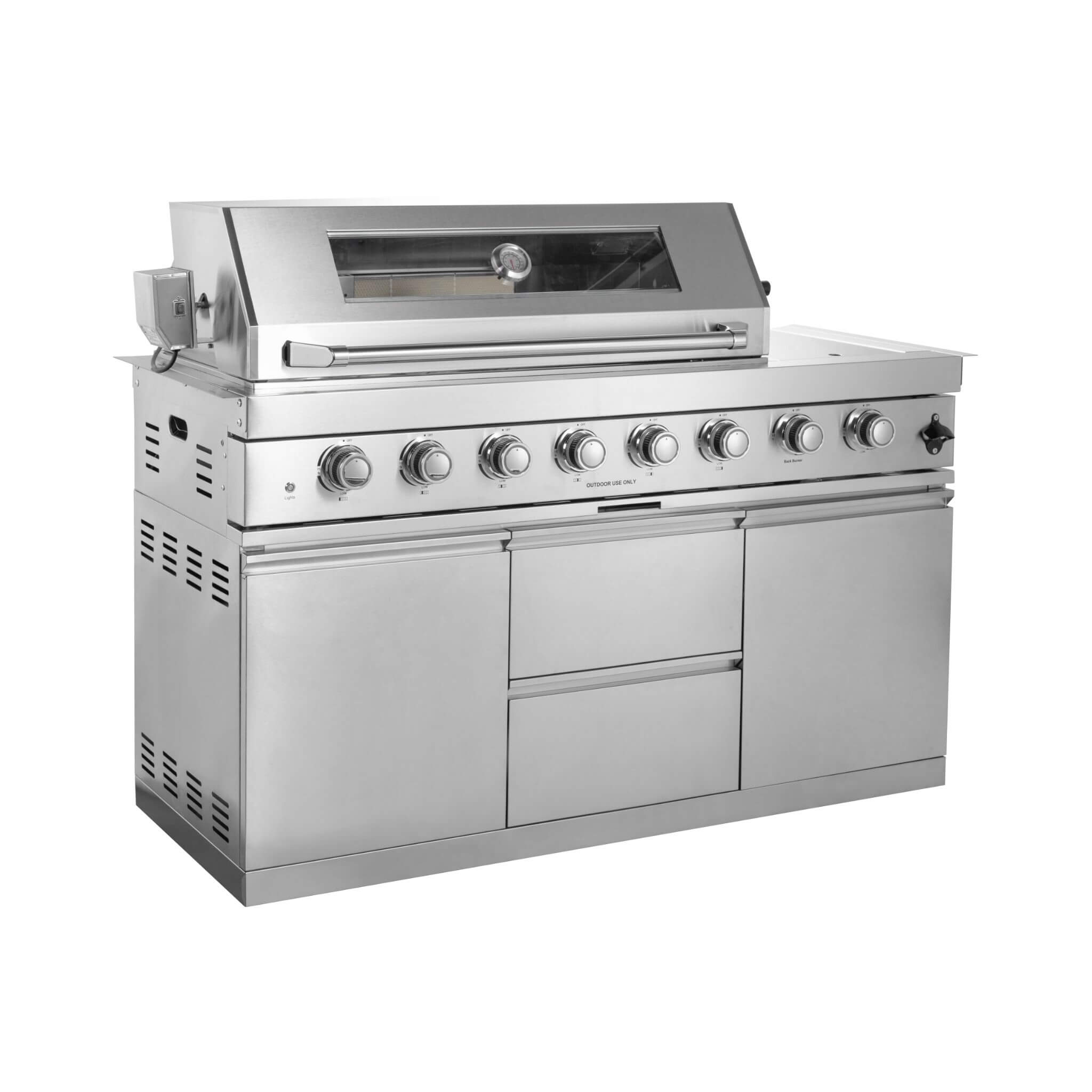 Montclair 58-Inch 6-Burner 96K BTU Gas Outdoor Liquid Propane Grill Island