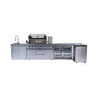 Montclair 58-Inch 6-Burner 96K BTU Gas Outdoor Liquid Propane Grill Island