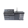Avalon 43-Inch 6-Burner 85K BTU Outdoor BBQ Kitchen Grill Island