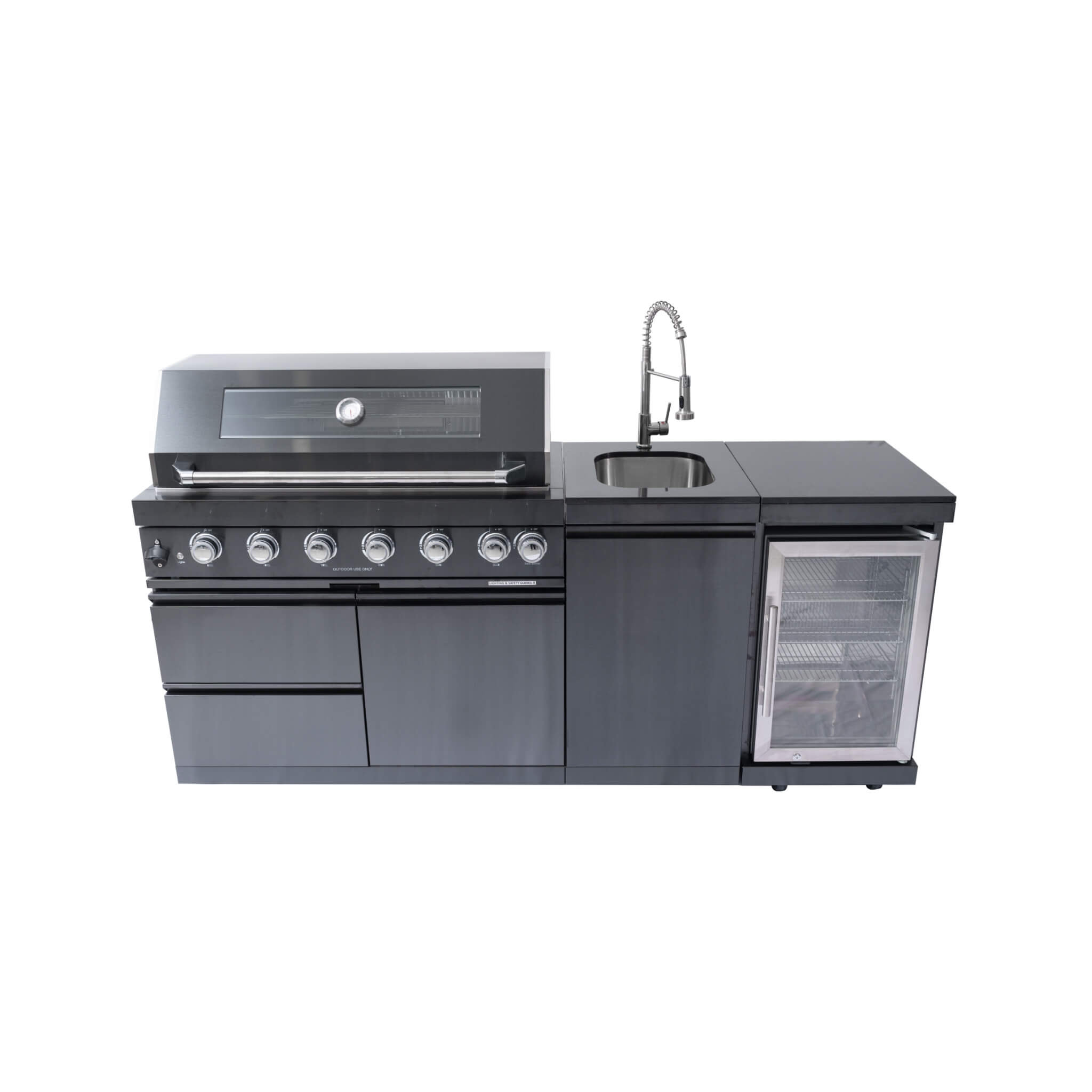 Avalon 43-Inch 6-Burner 85K BTU Outdoor BBQ Kitchen Grill Island