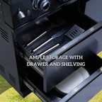 Avalon 43-Inch 6-Burner 85K BTU Outdoor BBQ Kitchen Grill Island