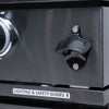 Premium Black Stainless Steel 4-Burner Liquid Propane Kitchen Grill Island With Rotisserie Kit