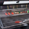 Premium Black Stainless Steel 4-Burner Liquid Propane Kitchen Grill Island With Rotisserie Kit