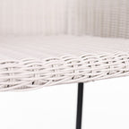 Ladd Outdoor Metal Wicker Barstool Set of 2 - Light Gray