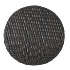 Outdoor 16-Inch Multi-Brown Wicker Hourglass Side Table