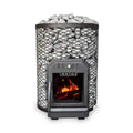 Floor Mount Wood-Burning Sauna Stove With Sauna Stones [COZY O]