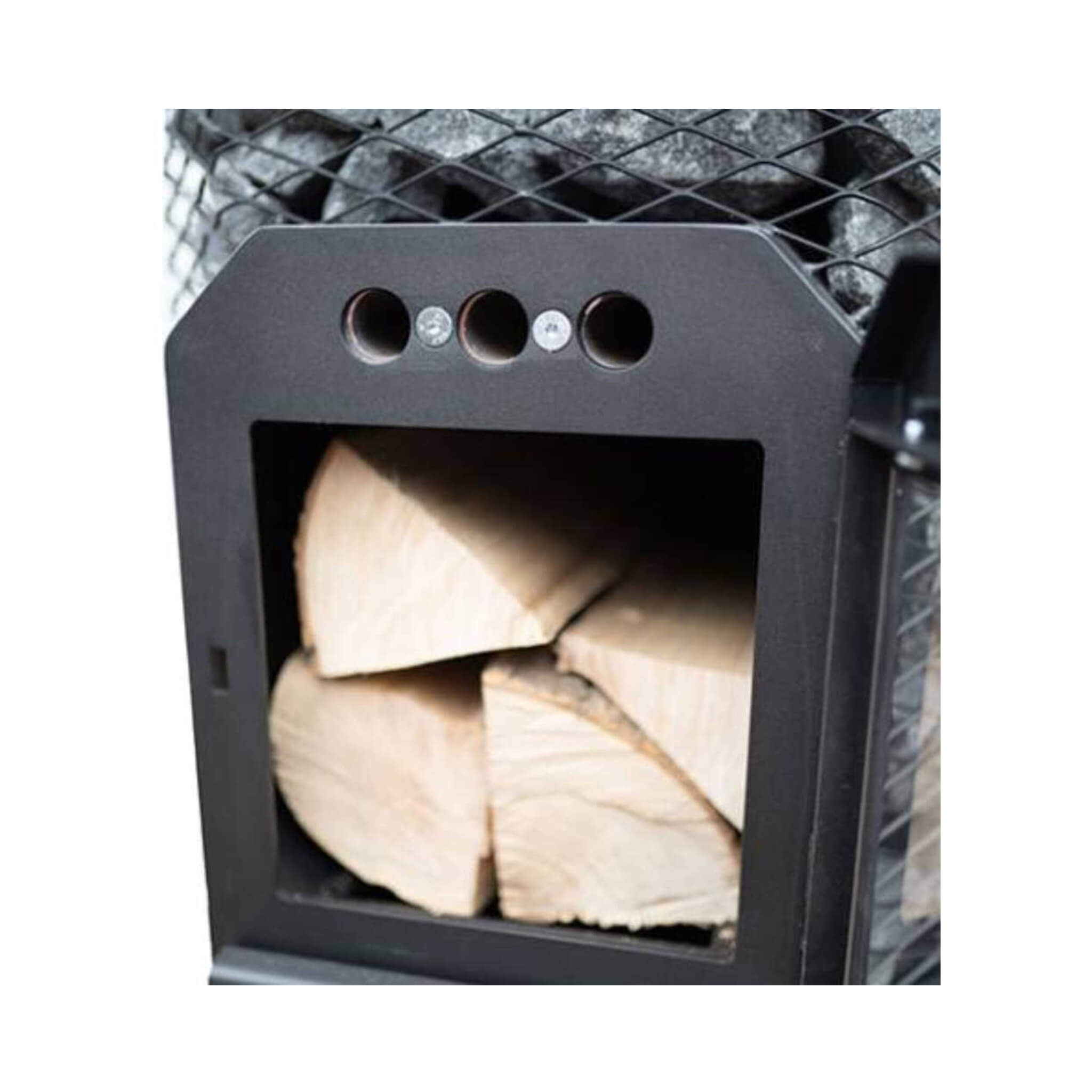 Floor Mount Wood-Burning Sauna Stove With Sauna Stones [COZY O]