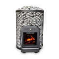 Thru-Wall Wood Burning Sauna Stove With Sauna Stones [COZY O-TW]