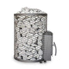 Thru-Wall Wood Burning Sauna Stove With Sauna Stones [COZY O-TW]