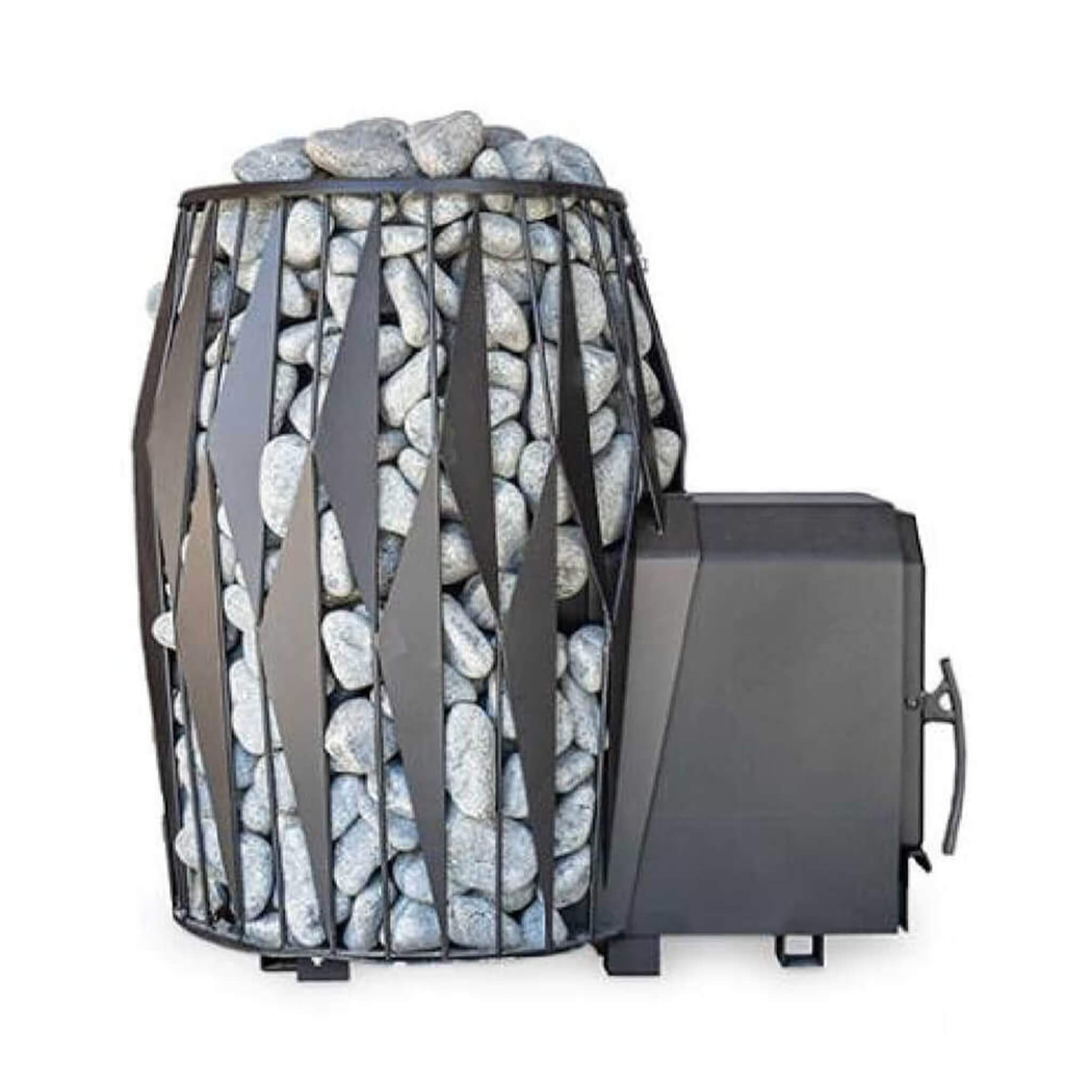 Thru-Wall Sauna Stove With Sauna Stones [COZY OG-TW]