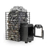 Quattro Thru-Wall Square Style Sauna Stove With Sauna Stones [COZY QUATTRO TW]