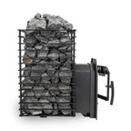 Quattro Thru-Wall Square Style Sauna Stove With Sauna Stones [COZY QUATTRO TW]