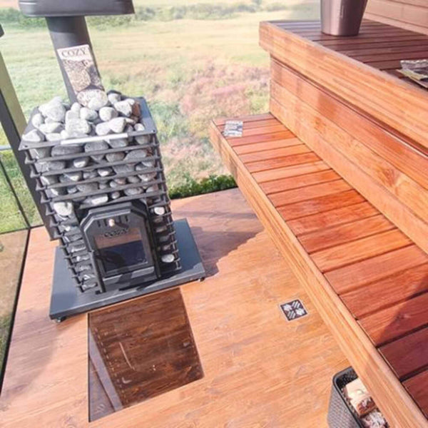 Quattro Wood-Fired Sauna Stove With Sauna Stones [COZY QUATTRO] (SAK23947)