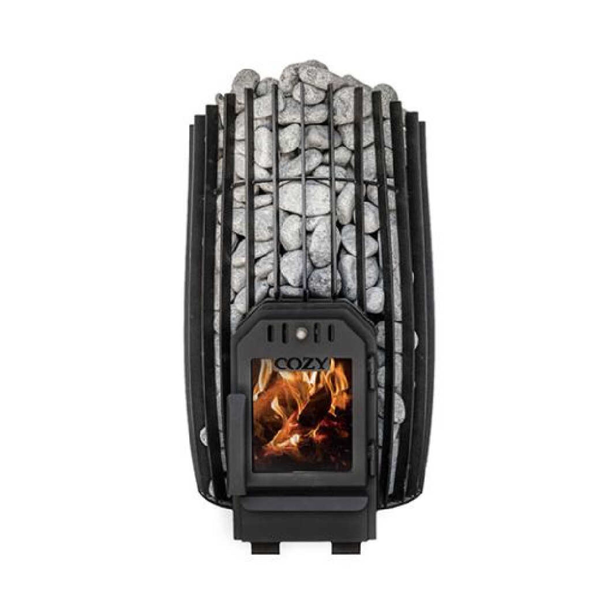 SW Thru-Wall Wood Burning Sauna Stove With Sauna Stones [COZY SW-TW] (SAK69342)