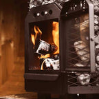 Wood-Burning Floor Mount Sauna Stove With Chimney Kit And Sauna Stones [COZY]