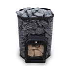 Wood-Burning Floor Mount Sauna Stove With Chimney Kit And Sauna Stones [COZY]