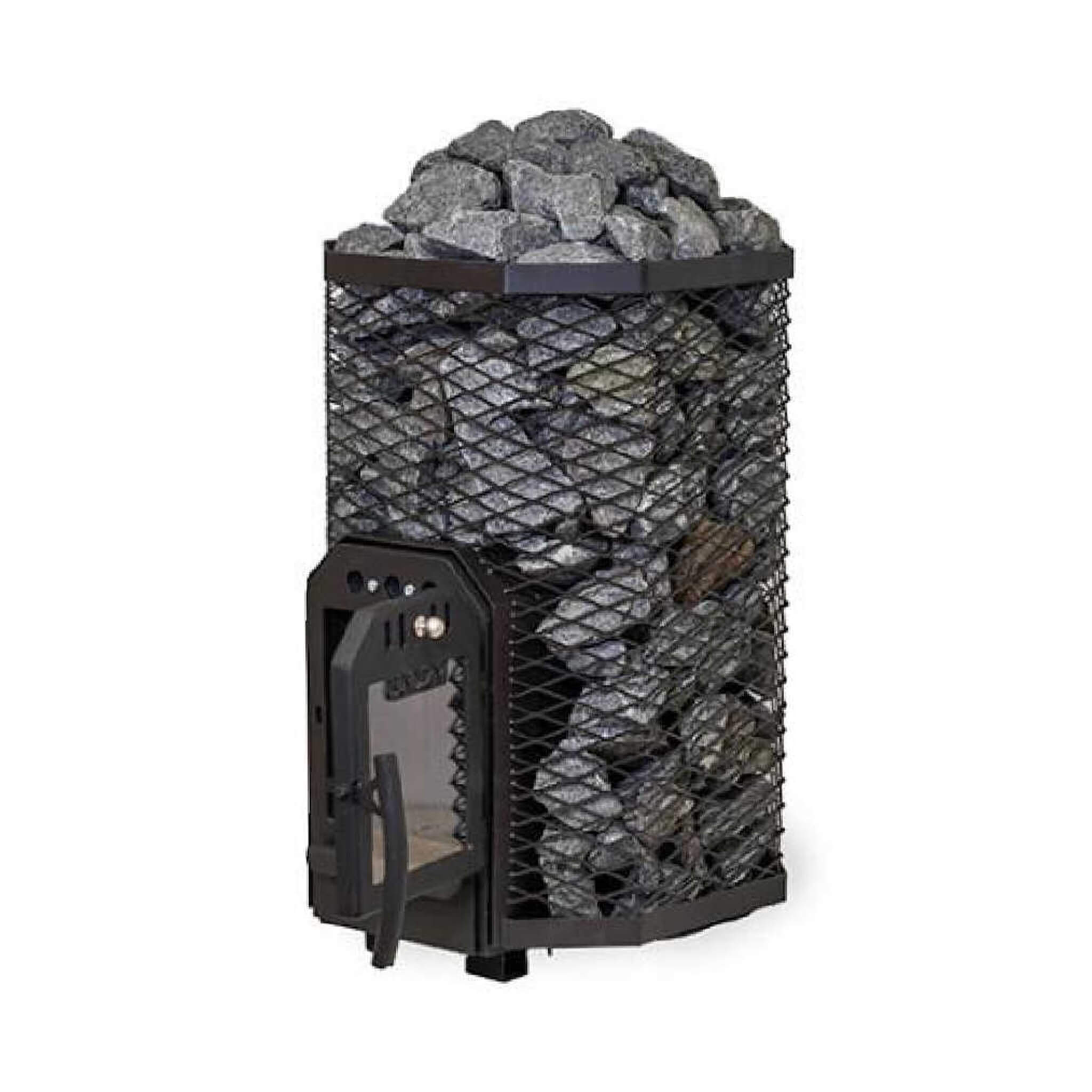 Wood-Burning Floor Mount Sauna Stove With Chimney Kit And Sauna Stones [COZY]