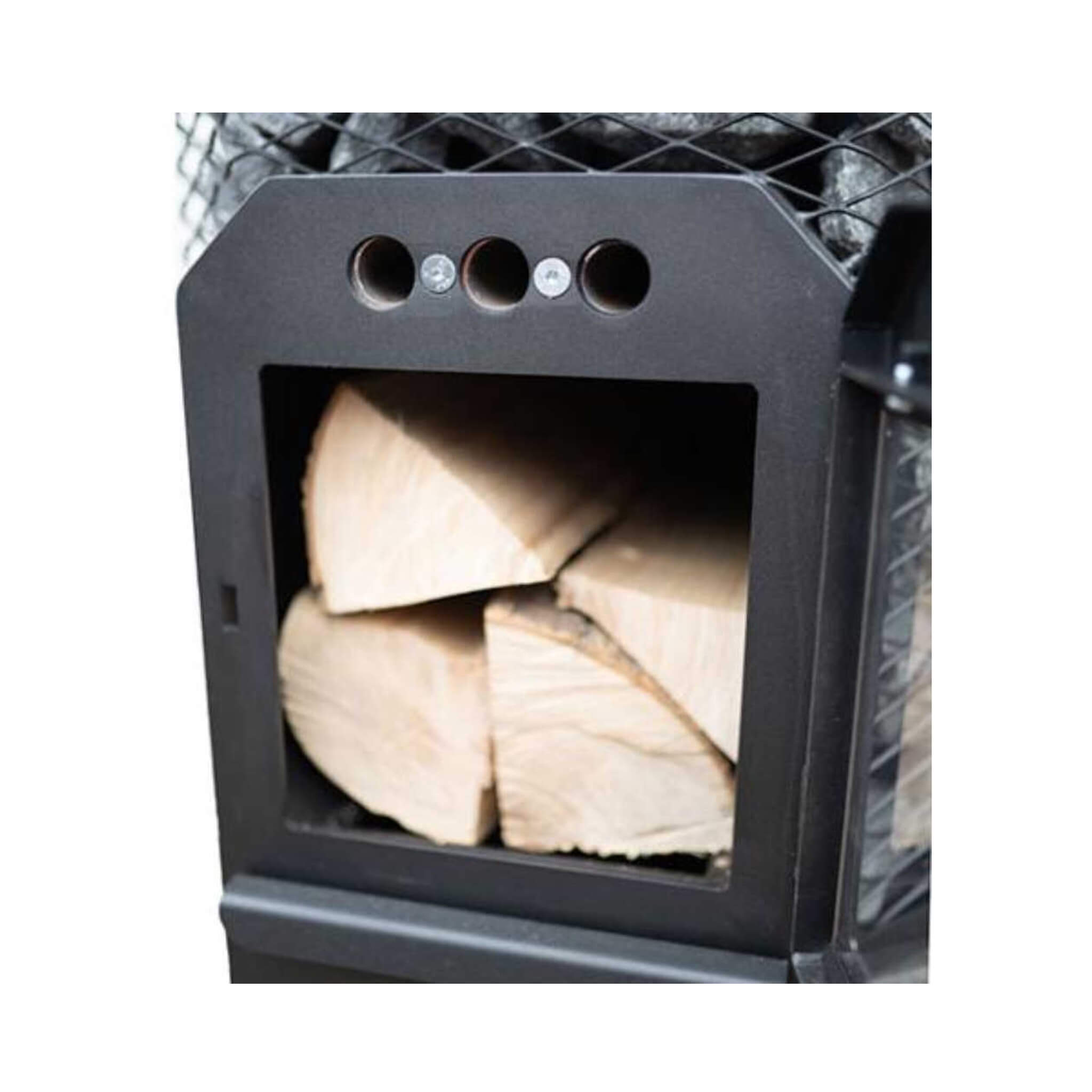 Wood-Burning Floor Mount Sauna Stove With Chimney Kit And Sauna Stones [COZY]