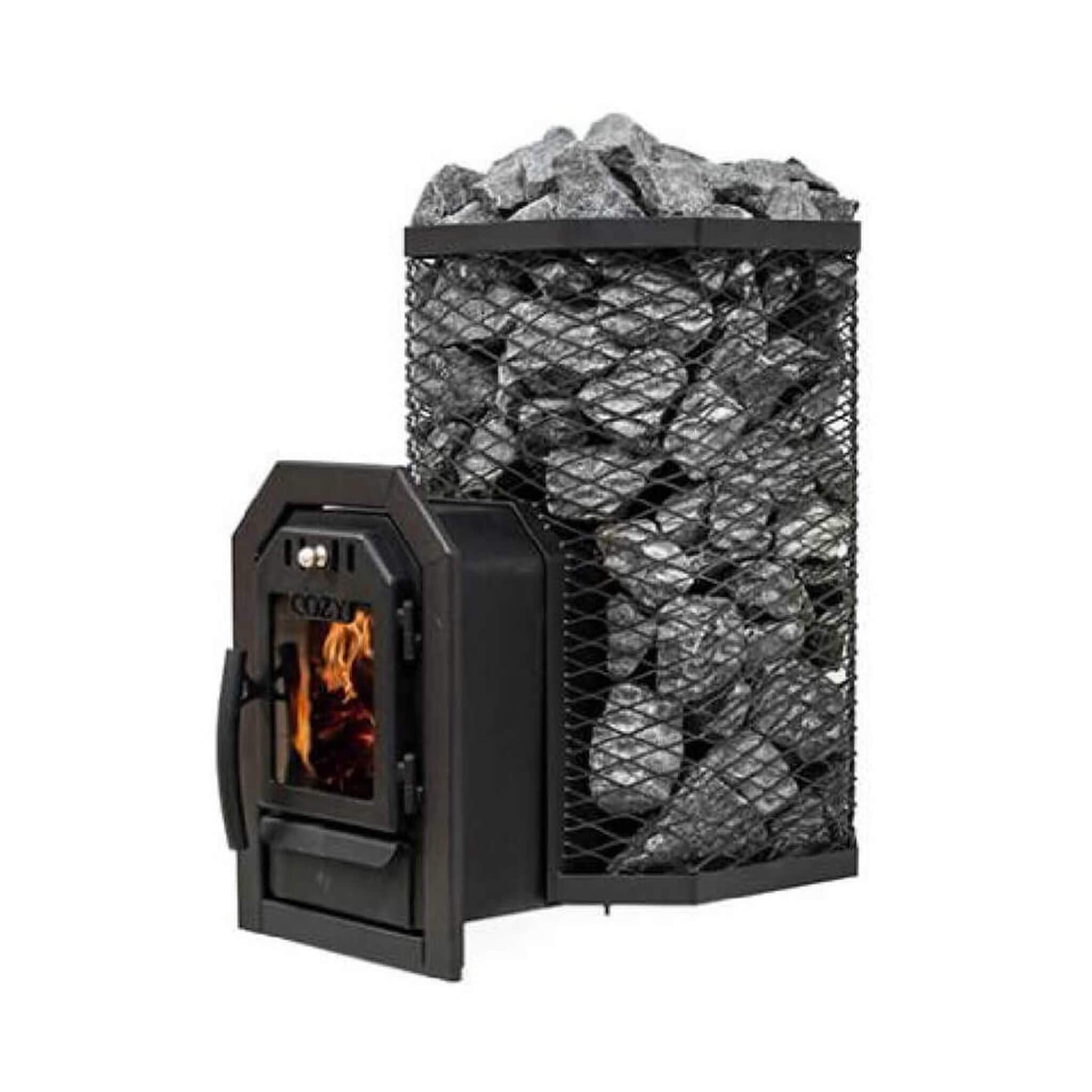 Thru-Wall Wood Fired Sauna Heater Stove [COZY TW]