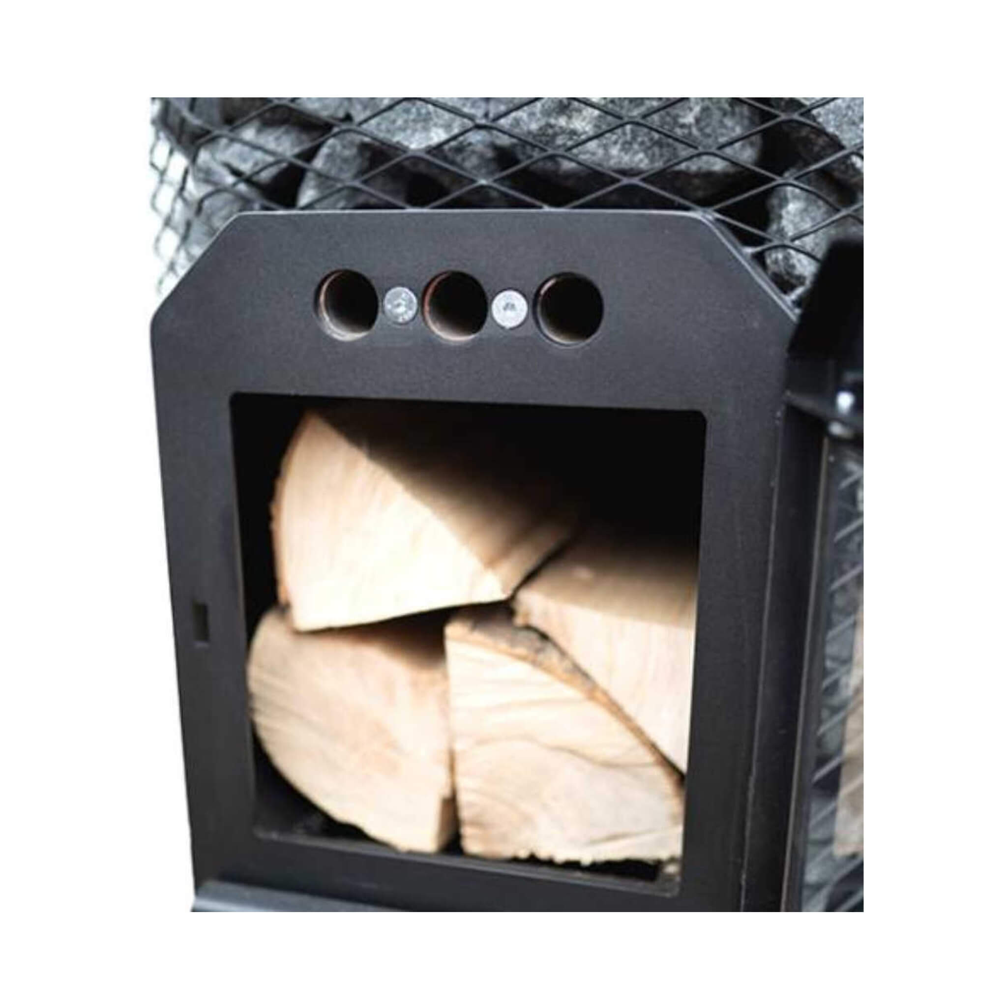 Thru-Wall Wood Fired Sauna Heater Stove [COZY TW]