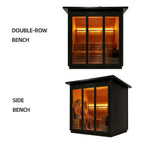 Custom 8-Person Luxury Canadian Red Cedar Outdoor Steam Sauna