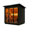 Custom 8-Person Luxury Canadian Red Cedar Outdoor Steam Sauna