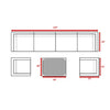 Stylish Entertainment Sectional Set, Outdoor Living