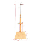 Outdoor Garden Pool Shower With Chassis Board For Patio