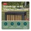 Oakridge 50 Gal. Weather Resisitant Plastic Resin Deck Box in Oak Wood Look Brown