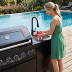 62.6 Inch 6-Burner Deluxe Stainless Steel Propane Gas Outdoor Kitchen Barbecue Island Grill