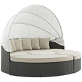 Inviting Outdoor Patio Sunbrella Sectional Daybed With Canopy