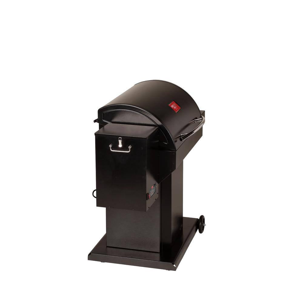 USSC Grills - The Cumberland Wood Pellet Grill and Smoker in Black with Searing Grate