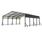 20'x20' Galvanized Steel Carport Canopy