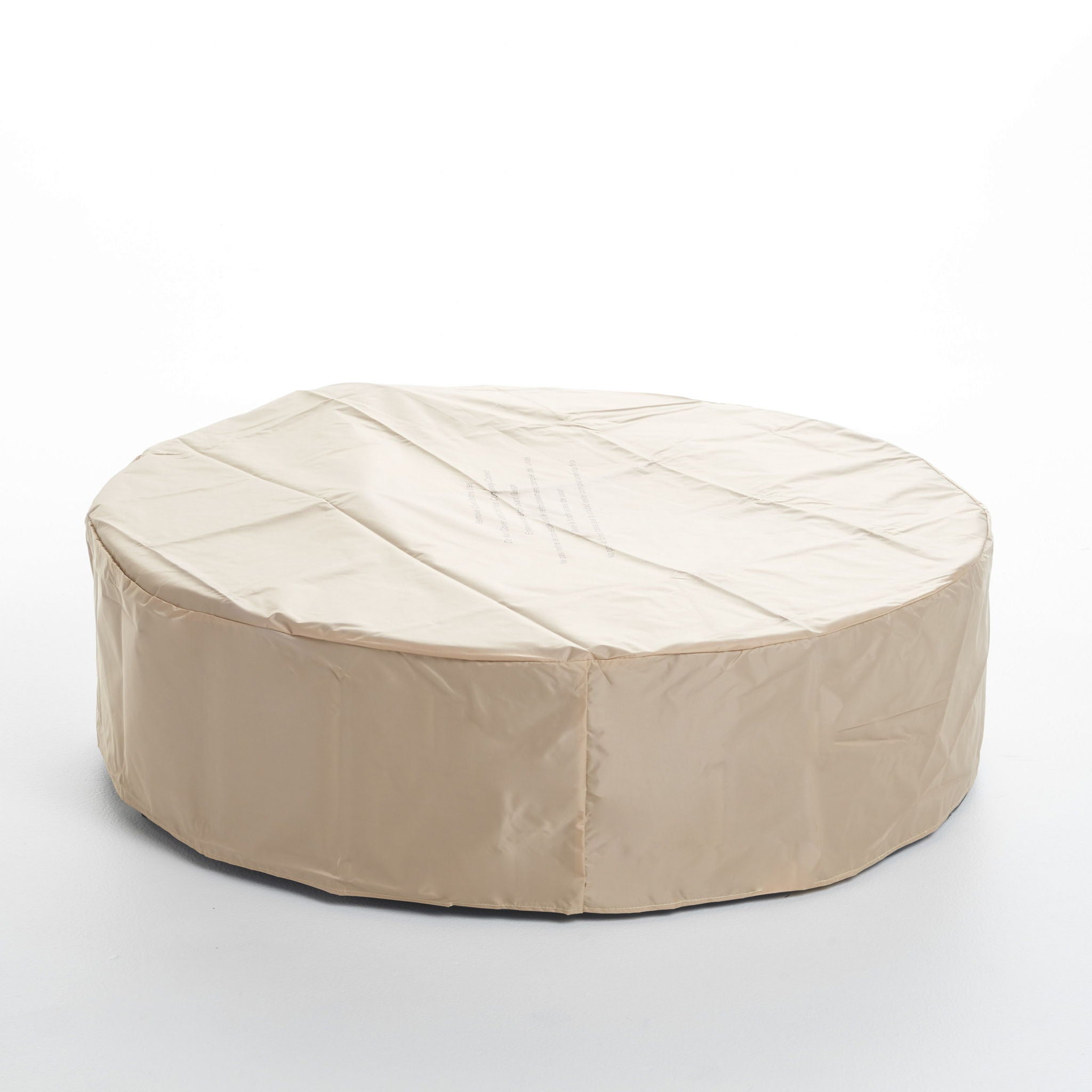 Modern Lightweight Concrete Outdoor Circular Fire Pit 50,000 BTU