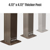 12' x 16' Hardtop Gazebo Outdoor Aluminum Gazebo with Double Canopy