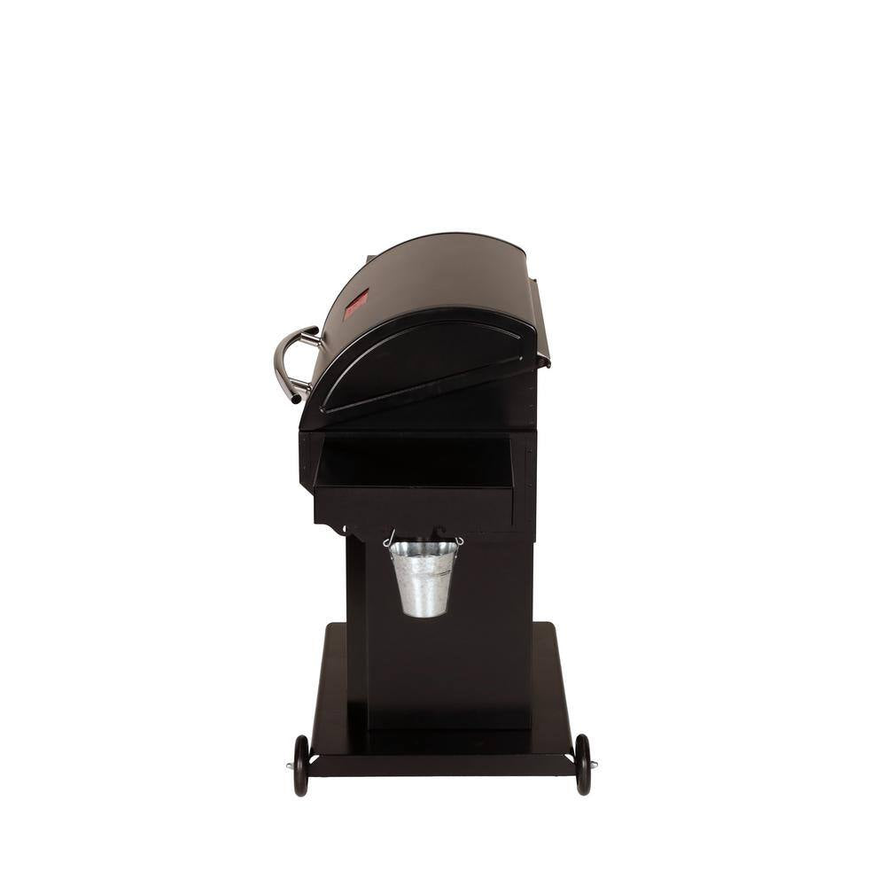 USSC Grills - The Cumberland Wood Pellet Grill and Smoker in Black with Searing Grate