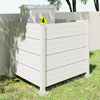50" W x 49" H Outdoor Privacy Screen, Air Conditioner Fence, All-Weather Vinyl Privacy Fence Screens with Aluminum