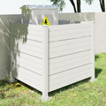 50" W x 49" H Outdoor Privacy Screen, Air Conditioner Fence, All-Weather Vinyl Privacy Fence Screens with Aluminum